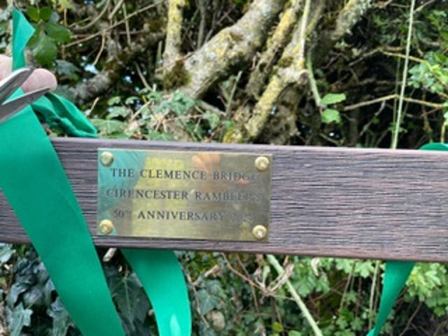 Clemence Bridge Plaque
