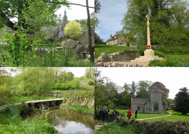 Views of the attractive village of Eastleach