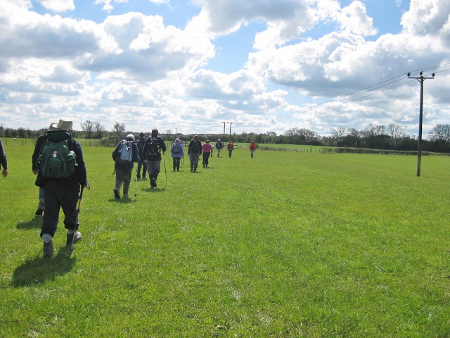 Walking back across the fields to Cricklade